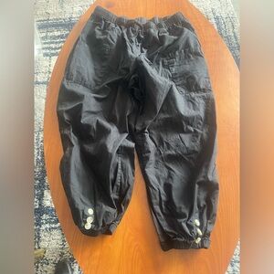 Elegant Black scrubs with Button Accents